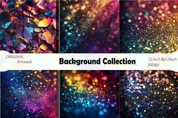 Blue Glitter Sequin Digital Background: A Vibrant Addition to Your Creative Projects