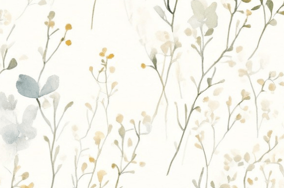 Elegant Minimalist Watercolor Floral