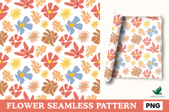 Flower Seamless Pattern - 13: A Versatile Digital Design for Creative Projects