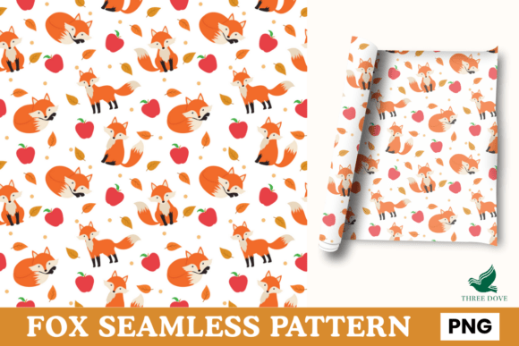 Fox Seamless Pattern - 01