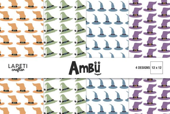 Halloween Paper, Witch Hat Pattern: A Spooky Resource for Creative Projects