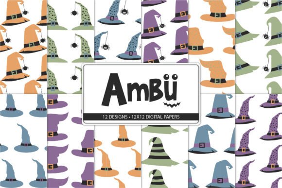 Halloween Witch Digital Papers: A Creative Resource for Spooky Projects
