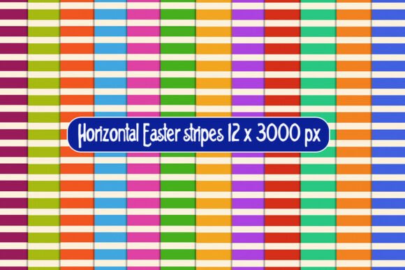 Horizontal Easter Stripes