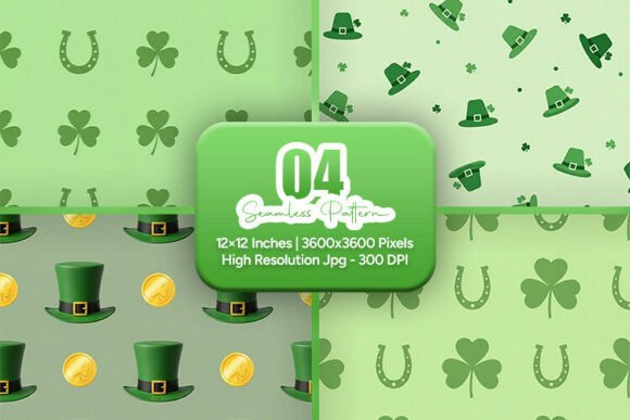 Lucky Hat Horseshoe Seamless Pack: A Creative Tool for Irish-Inspired Designs