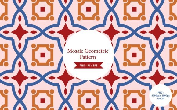 Mosaic Geometric Pattern: A Dynamic Design Element for Modern Creativity