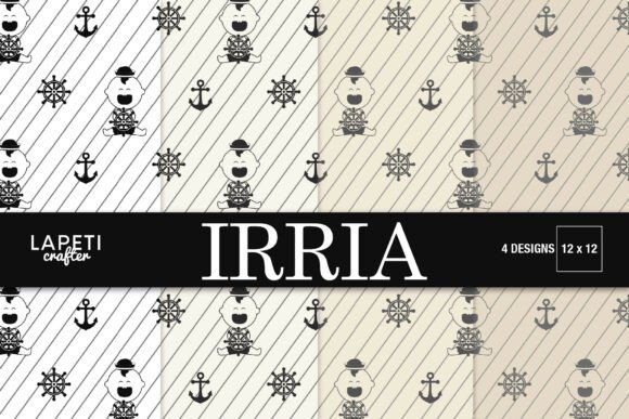 Nautical Baby Digital Papers Pack