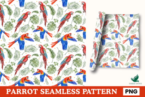 Parrot Seamless Pattern - 13