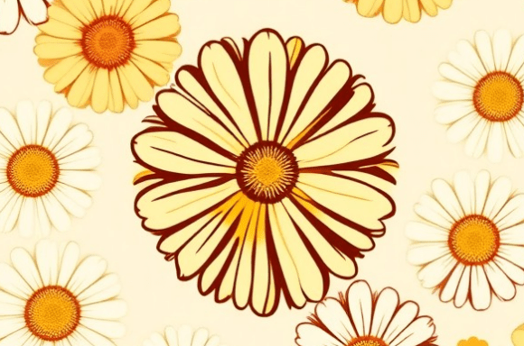 Soft Yellow Daisy Floral Pattern Collect: A Strategic Design Choice for Creative and Professional Use