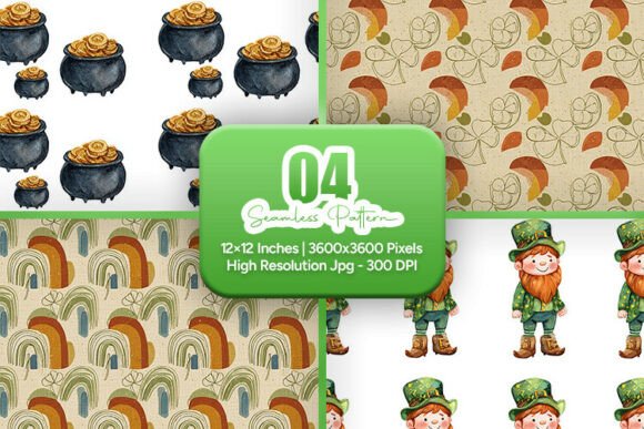 St Patrick’s Seamless Pattern Bundle: A Creative Resource for Designers and Crafters