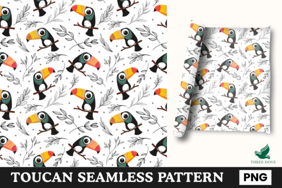 Toucan Seamless Pattern - 03
