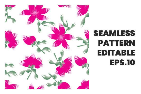 Vector Seamless Pattern Flowwers Brush: A Strategic Tool for Design Innovation