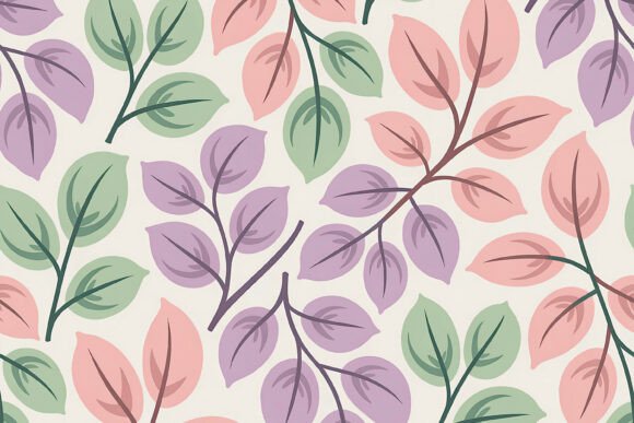 Warm Peach Nature Botanical Paper