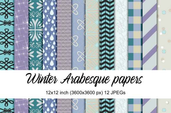 Winter Arabesque: A Creative Digital Collection for Every Project